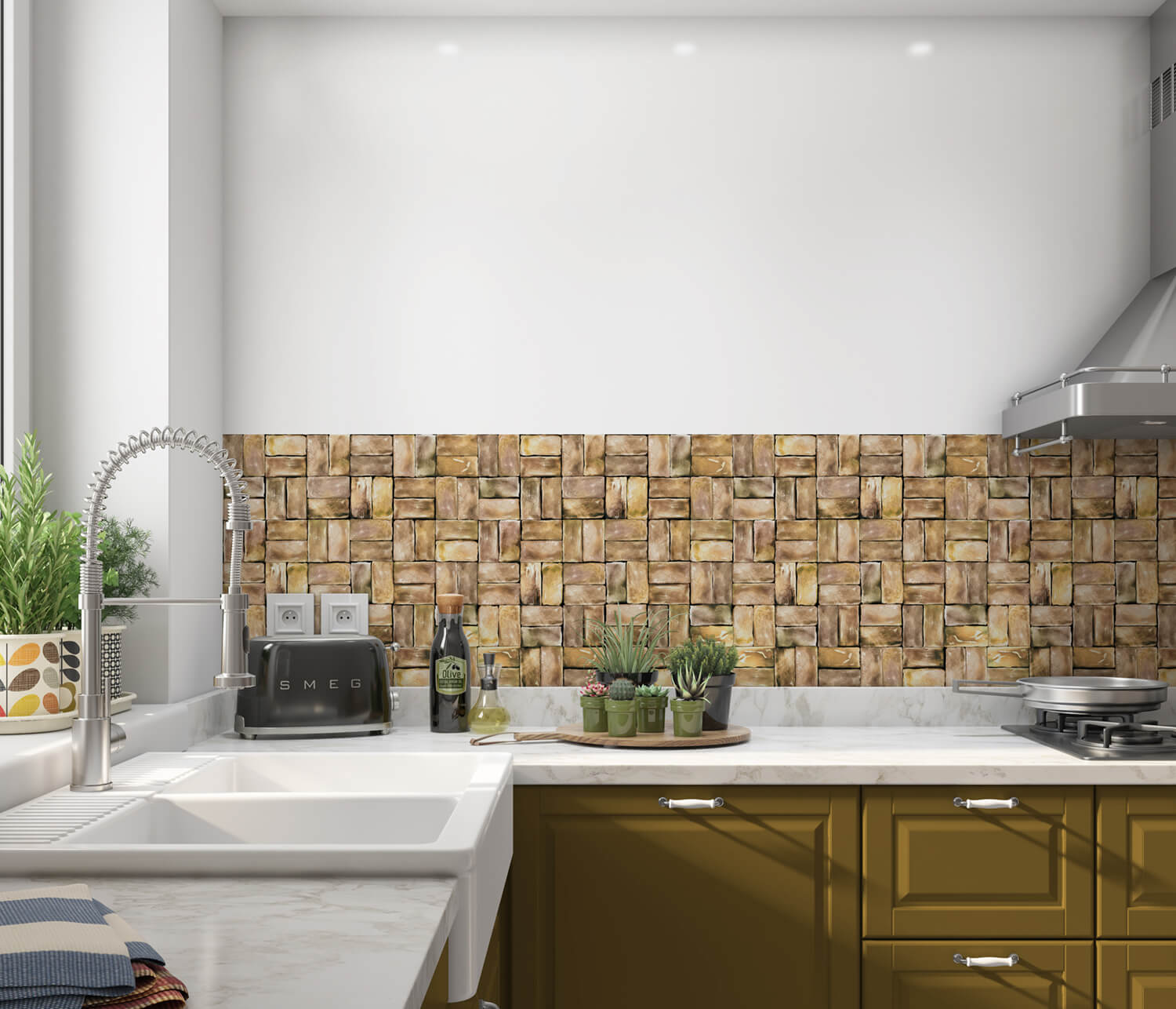 Spatwand DW1065 in de keuken