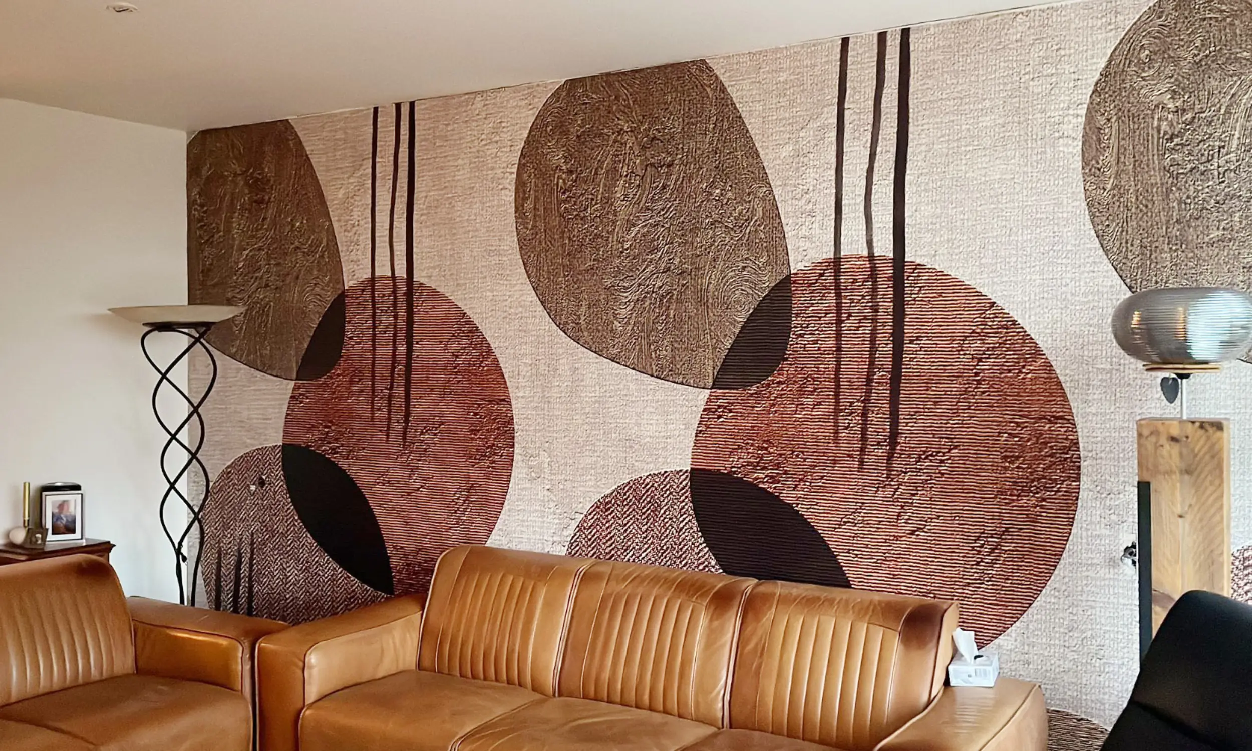 Behang - Connected - Boho Love Copper